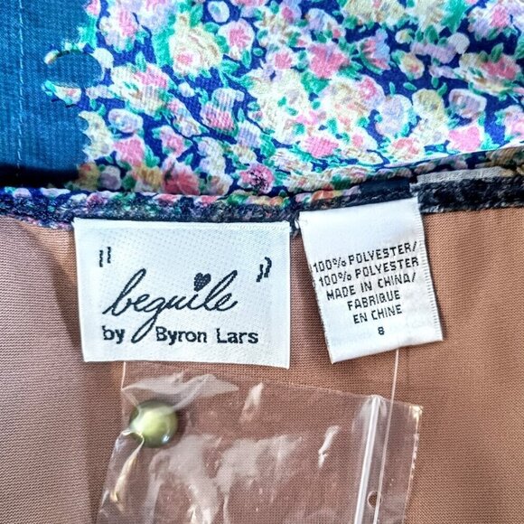 Beguile by Byron Lars Wilderflora Patchwork Racerback Tank Top NWOT - Picture 5 of 6